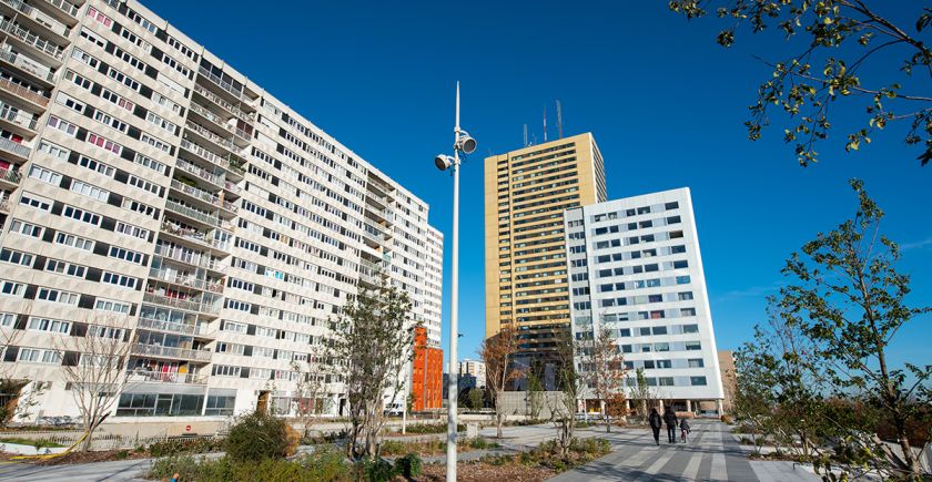 Les tours du quartier La Noue
