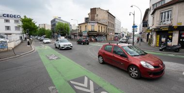 La circulation avenue de la République à Bagnolet