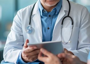 Un docteur parle avec son patient