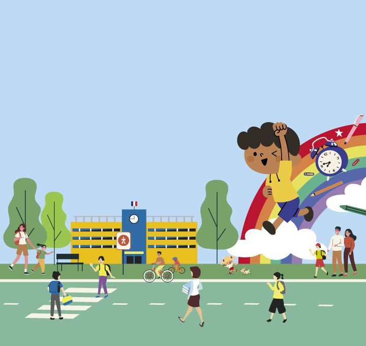 Après l'école, la rue est réservée aux piétons