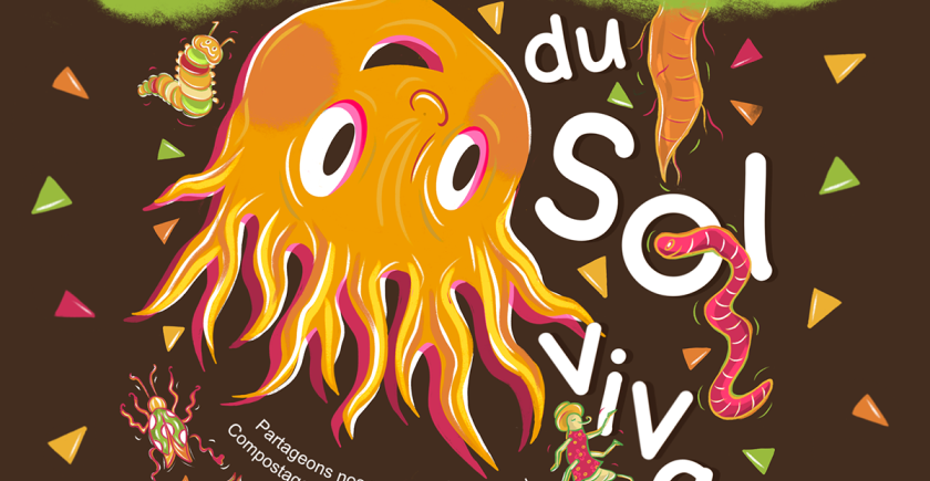 illustration des racines forment un visage enfantin