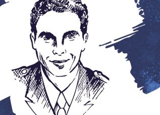 Portrait dessiné d'Alban Liechti