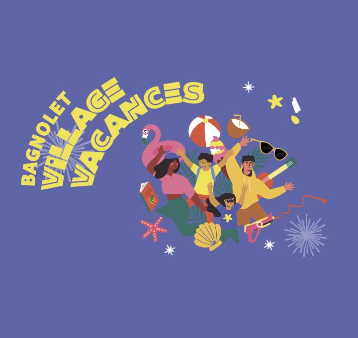 Illustration festive de jeunes en vacances