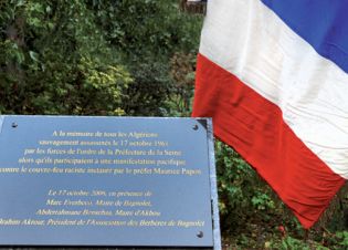 Plaque commémorative 17 octobre 1961