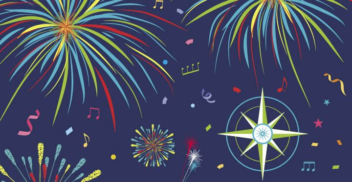 Illustration d'un feu d'artifice