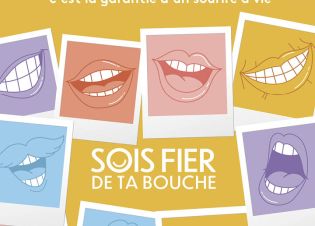 Des dessins de sourire pour annoncer une journée dédiée au dépistage des caries et être fier de sa bouche