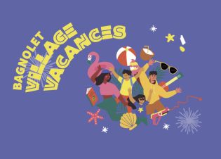 Illustration festive de jeunes en vacances