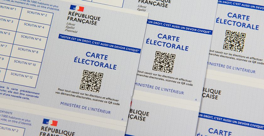 Les cartes électorales sortent de l'impression