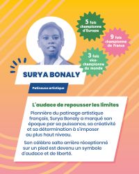 Surya Bonaly pionnière du patinage artistique