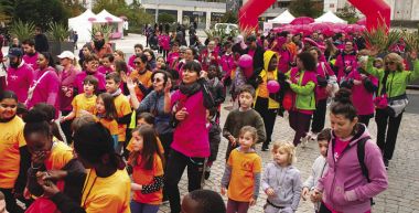 les Bagnoletais au départ de la Bagnoletaise Octobre Rose