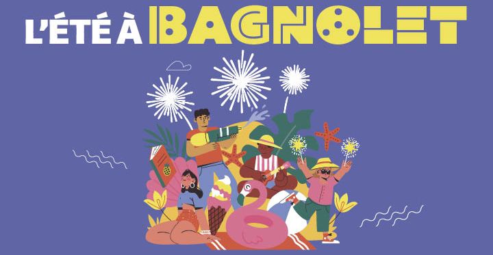 Illustration festive de jeunes en vacances