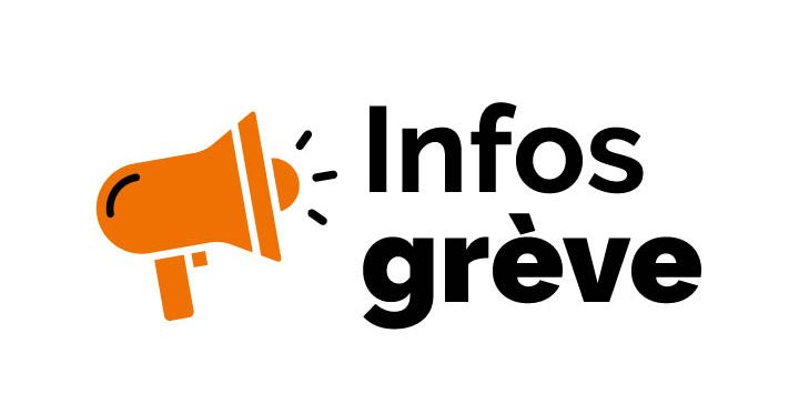 Dessin de haut-parleur pour l'info grève